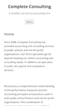 Mobile Screenshot of completeconsulting.net